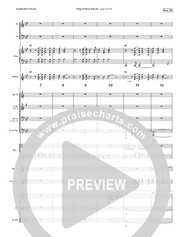 King Of Glory (Choral Anthem SATB) Orchestration (Passion / Arr. Luke Gambill)