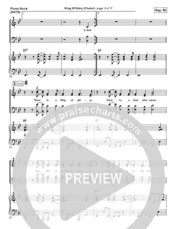 King Of Glory (Choral Anthem SATB) Piano/Vocal (SATB) (Passion / Arr. Luke Gambill)
