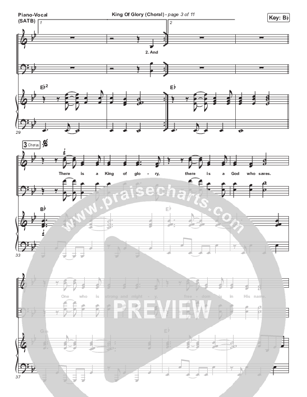 King Of Glory (Choral Anthem SATB) Piano/Vocal Pack (Passion / Arr. Luke Gambill)