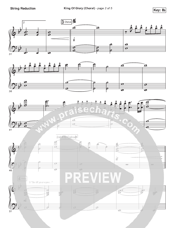 King Of Glory (Choral Anthem SATB) Synth Strings (Passion / Arr. Luke Gambill)