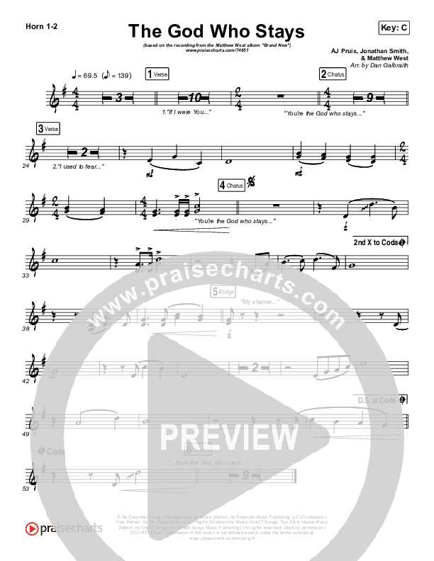 The God Who Stays Brass Pack (Matthew West)