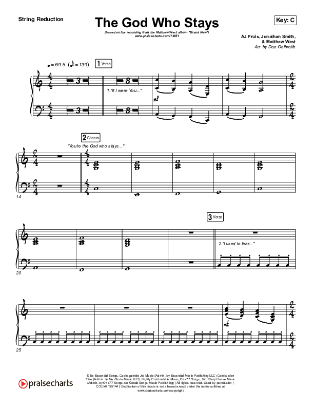 The God Who Stays Synth Strings (Matthew West)