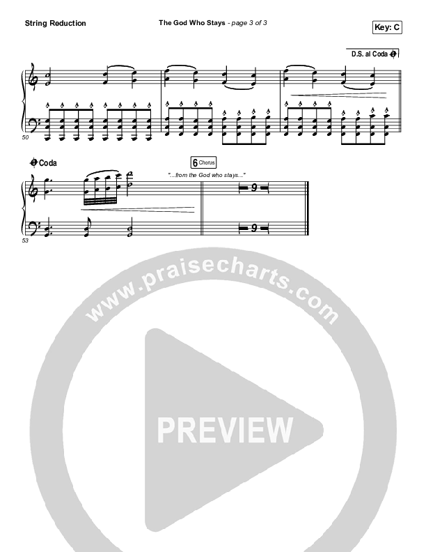 The God Who Stays Synth Strings (Matthew West)