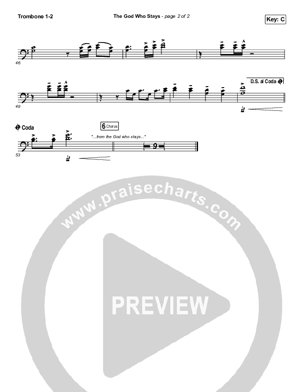 The God Who Stays Trombone 1/2 (Matthew West)