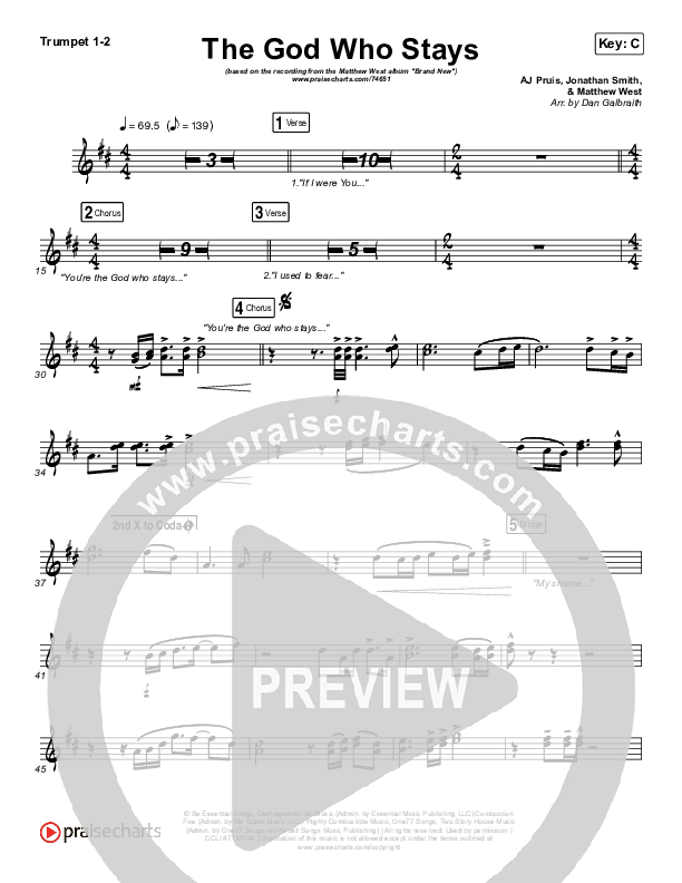 The God Who Stays Brass Pack (Matthew West)