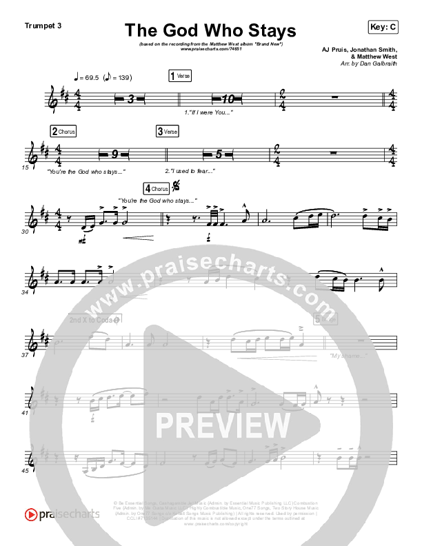 The God Who Stays Trumpet 3 (Matthew West)