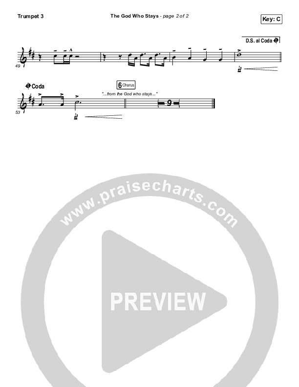 The God Who Stays Trumpet 3 (Matthew West)