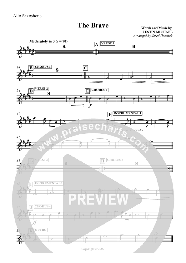 The Brave Alto Sax (Compliments of Gus)