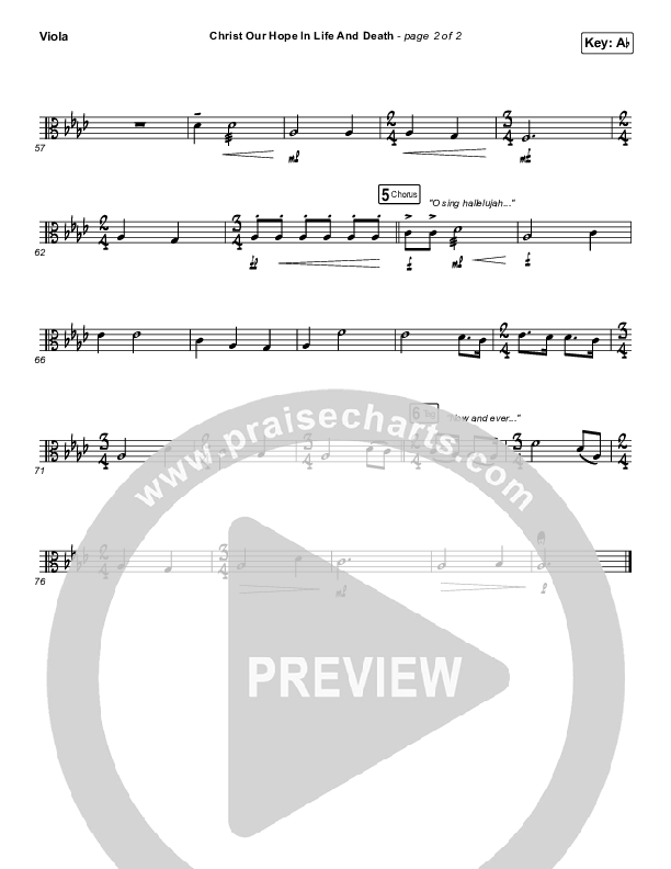Christ Our Hope In Life And Death Viola (Shane & Shane/The Worship Initiative)
