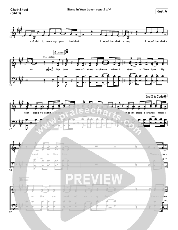 Stand In Your Love Choir Vocals (SATB) (Bethel Music / Josh Baldwin)