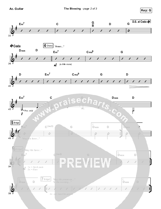 The Blessing Acoustic Guitar (Bethel Music / We The Kingdom)