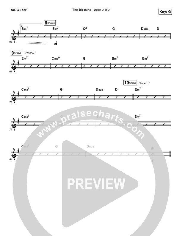 The Blessing Acoustic Guitar (Bethel Music / We The Kingdom)