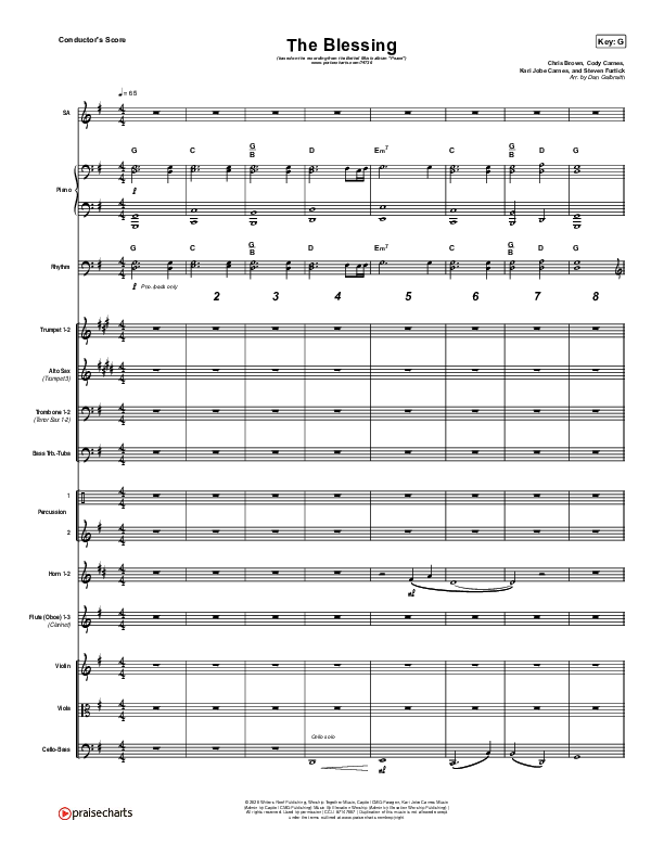 The Blessing Conductor's Score (Bethel Music / We The Kingdom)