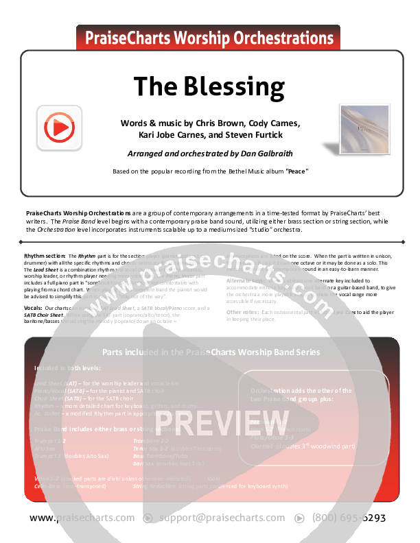 The Blessing Orchestration (Bethel Music / We The Kingdom)