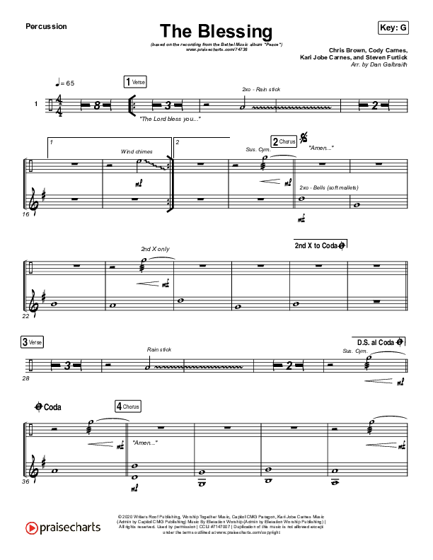 The Blessing Percussion (Bethel Music / We The Kingdom)