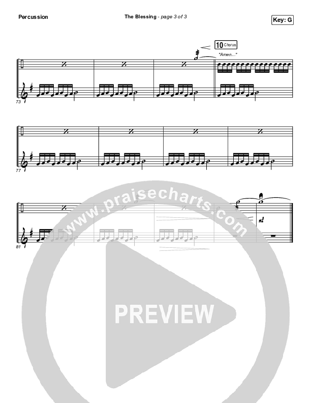 The Blessing Percussion (Bethel Music / We The Kingdom)