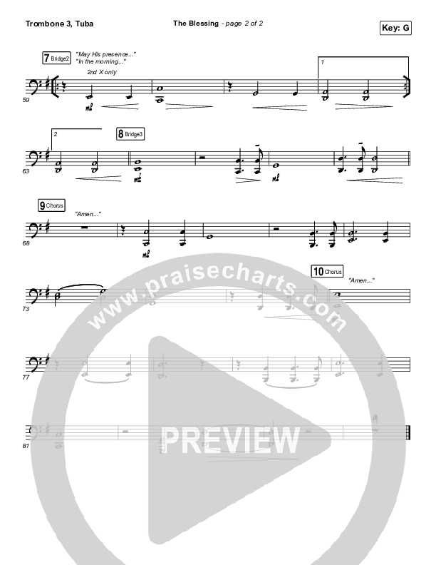 The Blessing Trombone 3/Tuba (Bethel Music / We The Kingdom)