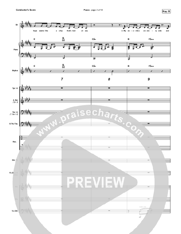 Peace Conductor's Score (Bethel Music / We The Kingdom)