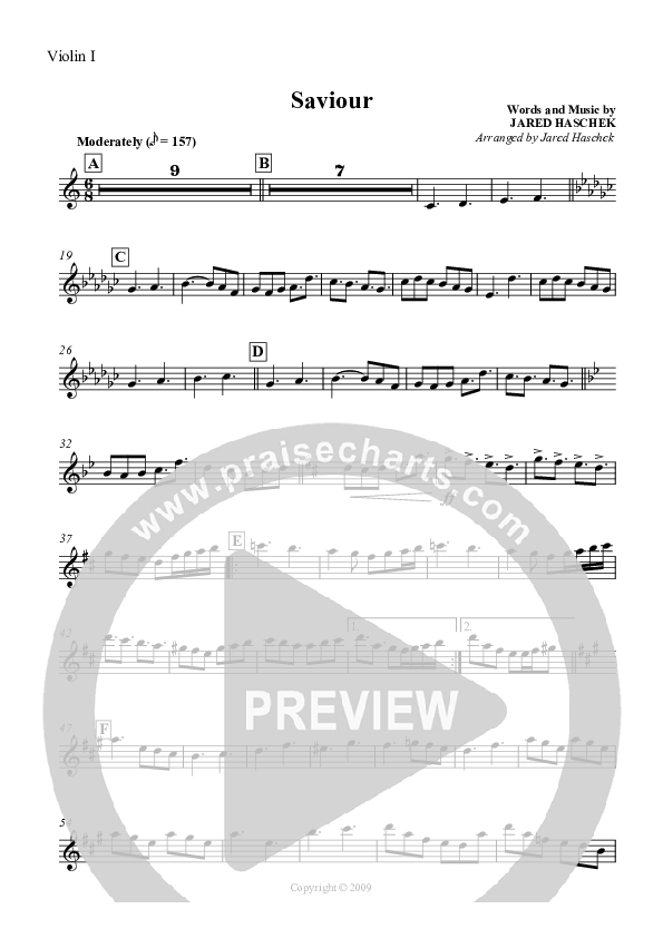 Saviour Violin 1 (Compliments of Gus)