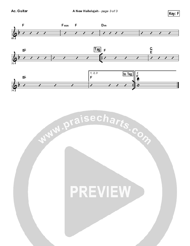 A New Hallelujah Acoustic Guitar (Paul Baloche)