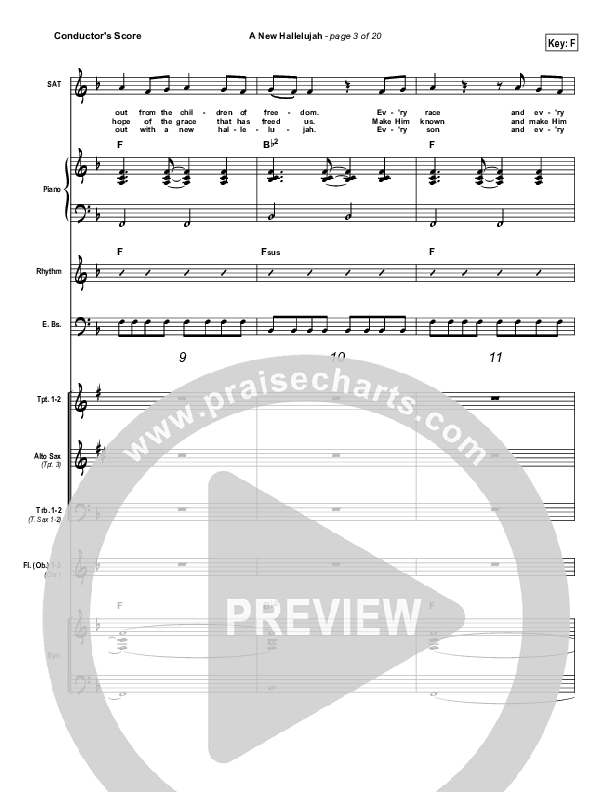 A New Hallelujah Conductor's Score (Paul Baloche)