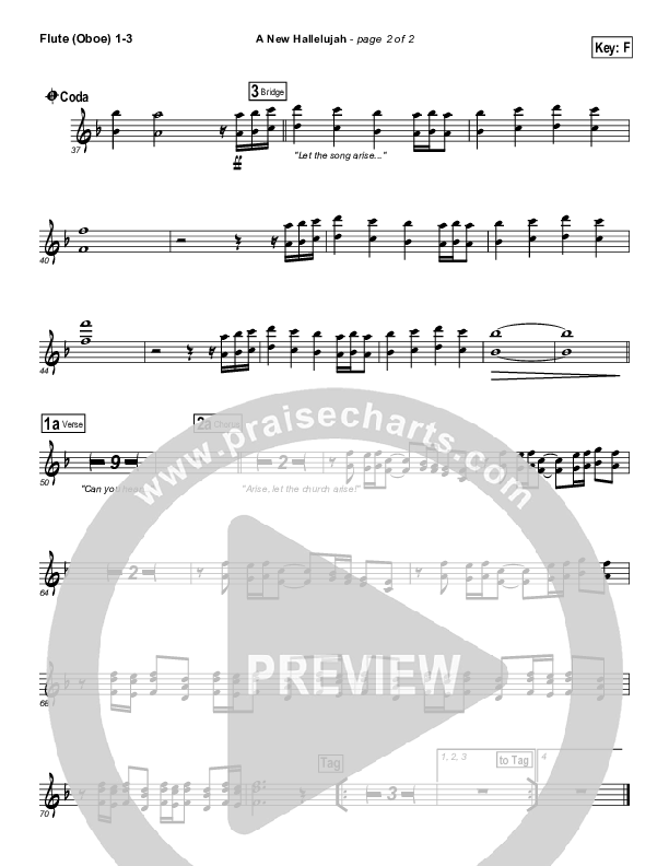 A New Hallelujah Flute/Oboe 1/2/3 (Paul Baloche)