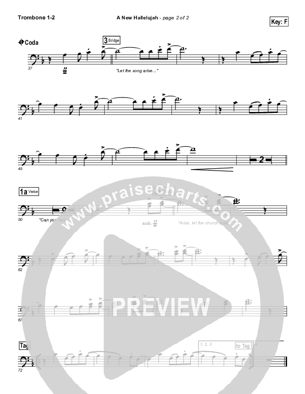 A New Hallelujah Trombone 1/2 (Paul Baloche)