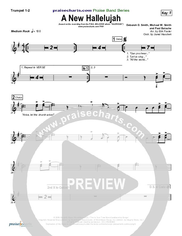 A New Hallelujah Trumpet 1,2 (Paul Baloche)