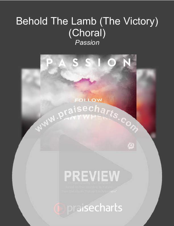Behold The Lamb (Choral Anthem SATB) Orchestration (Passion / Kristian Stanfill / Arr. Luke Gambill)