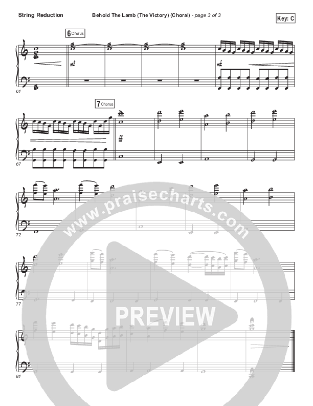 Behold The Lamb (Choral Anthem SATB) Synth Strings (Passion / Kristian Stanfill / Arr. Luke Gambill)