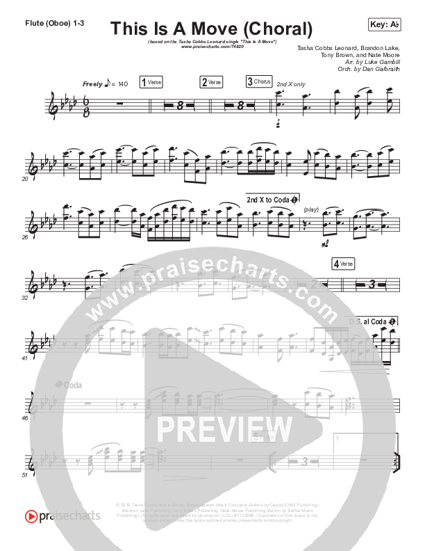 This Is A Move (Choral Anthem SATB) Wind Pack (Tasha Cobbs Leonard / Arr. Luke Gambill)