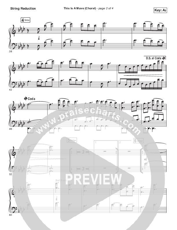 This Is A Move (Choral Anthem SATB) Synth Strings (Tasha Cobbs Leonard / Arr. Luke Gambill)