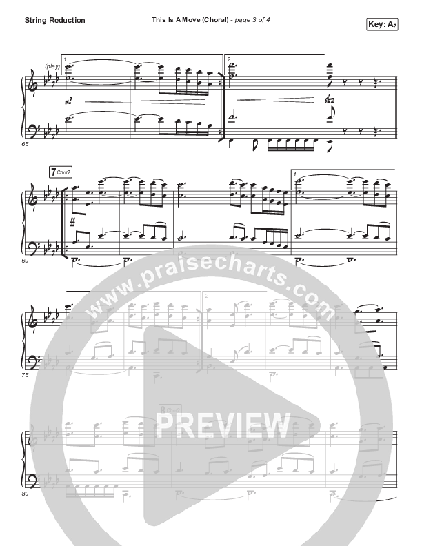 This Is A Move (Choral Anthem SATB) String Pack (Tasha Cobbs Leonard / Arr. Luke Gambill)