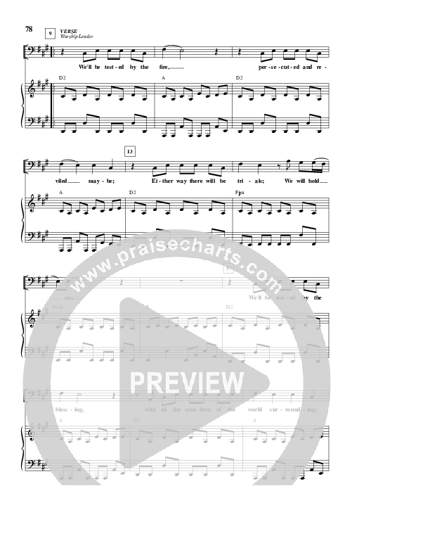 We Will Hold On Piano/Vocal & Lead (Paul Baloche)