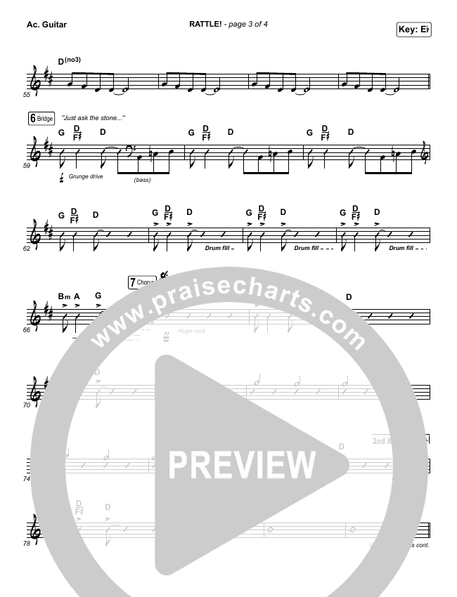 RATTLE! Sheet Music PDF (Elevation Worship) PraiseCharts