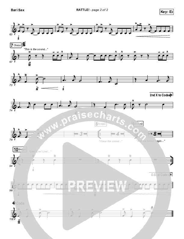 RATTLE! Bari Sax (Elevation Worship)