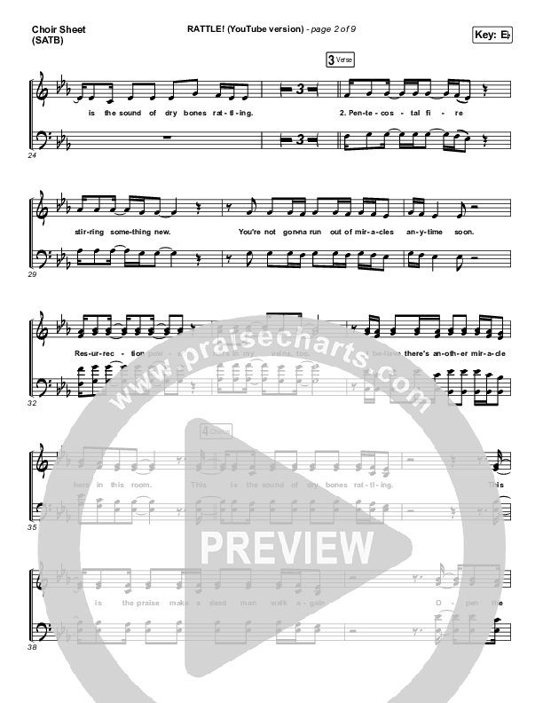 RATTLE! (YouTube) Choir Vocals (SATB) (Elevation Worship)