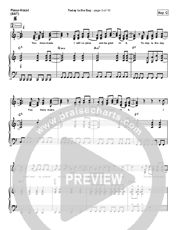 Today Is The Day Piano/Vocal & Lead (Paul Baloche)