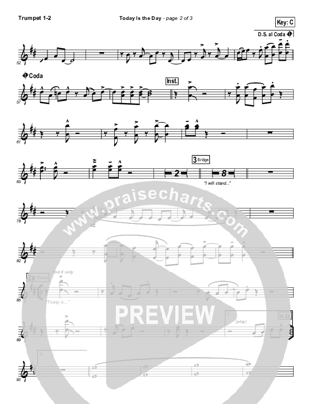 Today Is The Day Trumpet 1,2 (Paul Baloche)