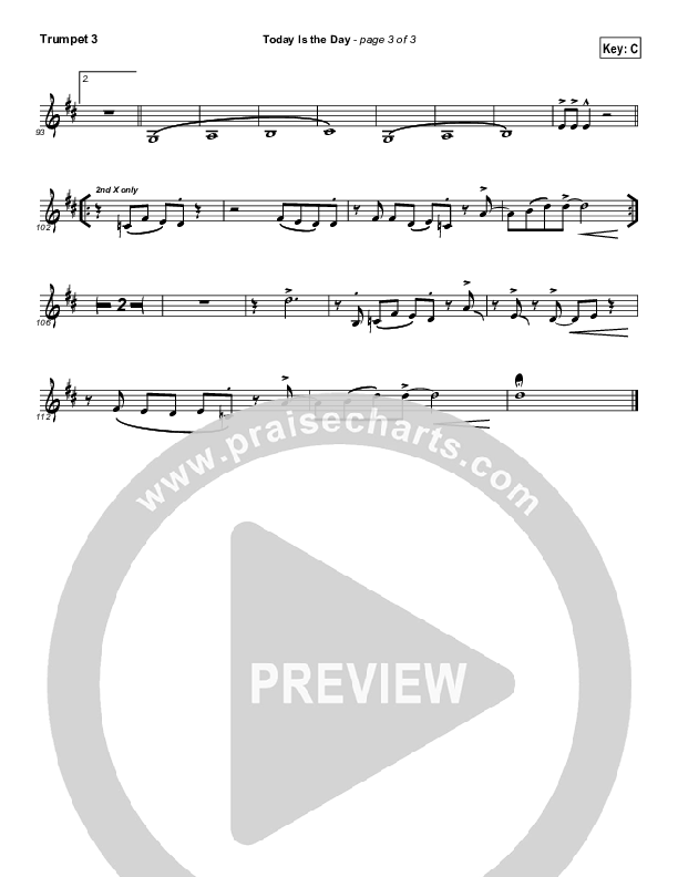 Today Is The Day Trumpet 3 (Paul Baloche)