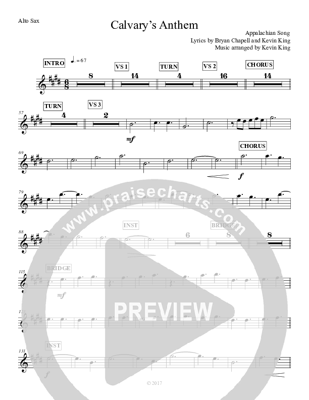 Calvary's Anthem Alto Sax (Grace Worship)