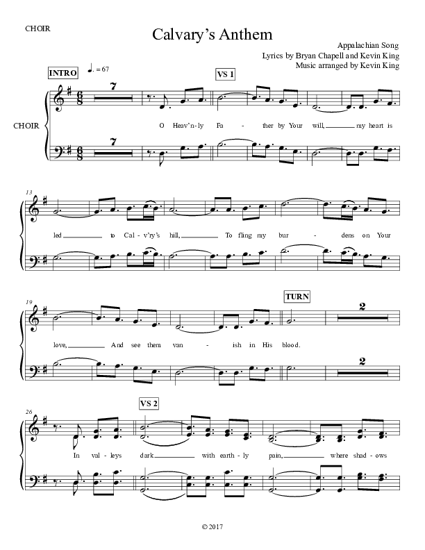 Calvary's Anthem Choir Vocals (SATB) (Grace Worship)