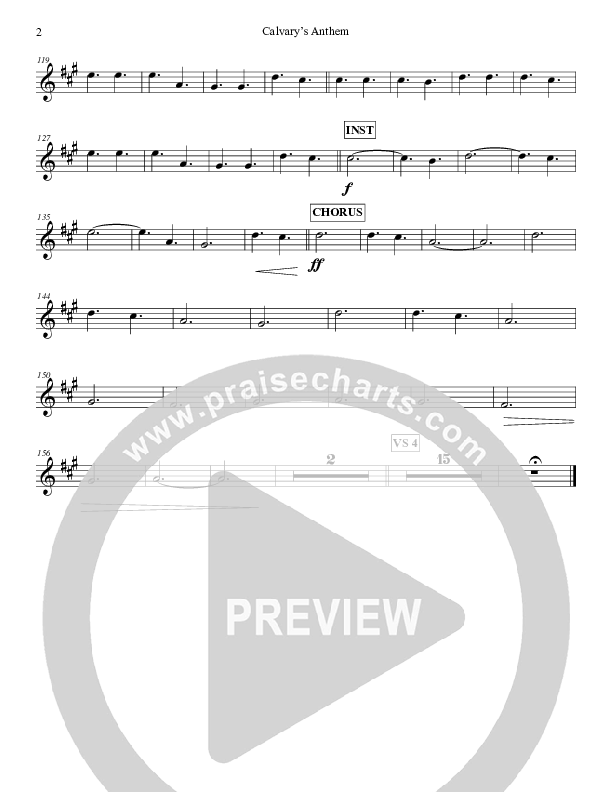 Calvary's Anthem Clarinet 1/2 (Grace Worship)