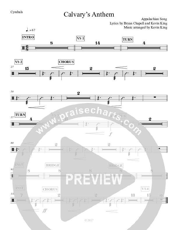 Calvary's Anthem Cymbals (Grace Worship)