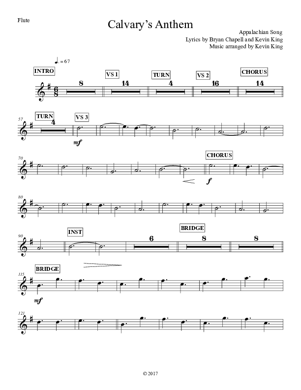 Calvary's Anthem Wind Pack (Grace Worship)