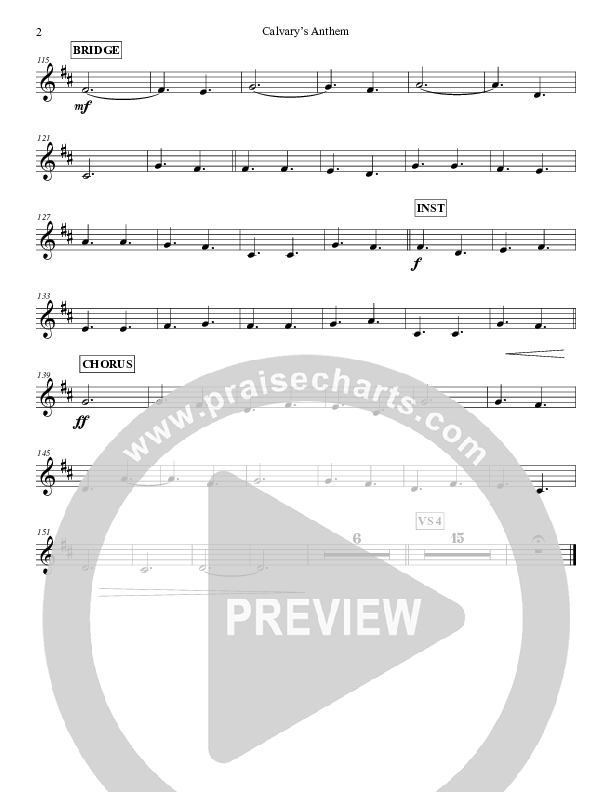 Calvary's Anthem French Horn 1 (Grace Worship)