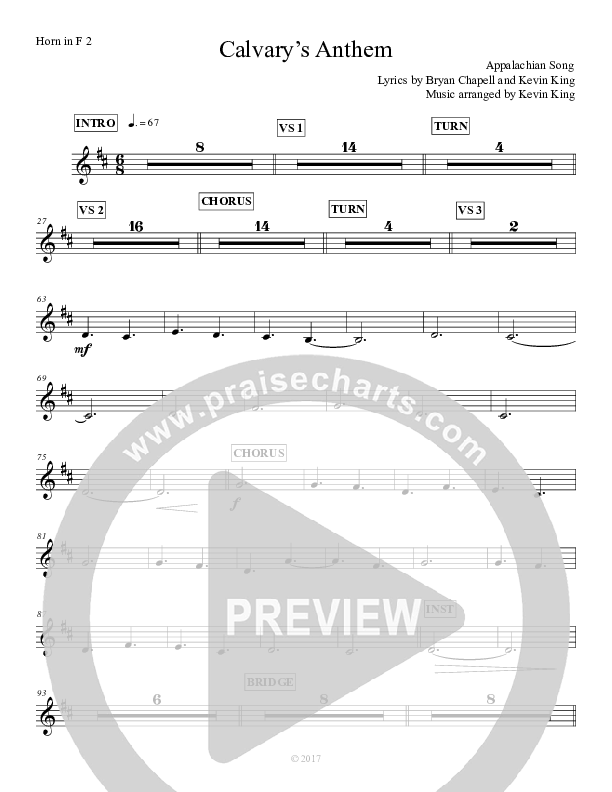Calvary's Anthem French Horn 2 (Grace Worship)