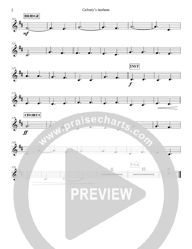 Calvary's Anthem French Horn 2 (Grace Worship)