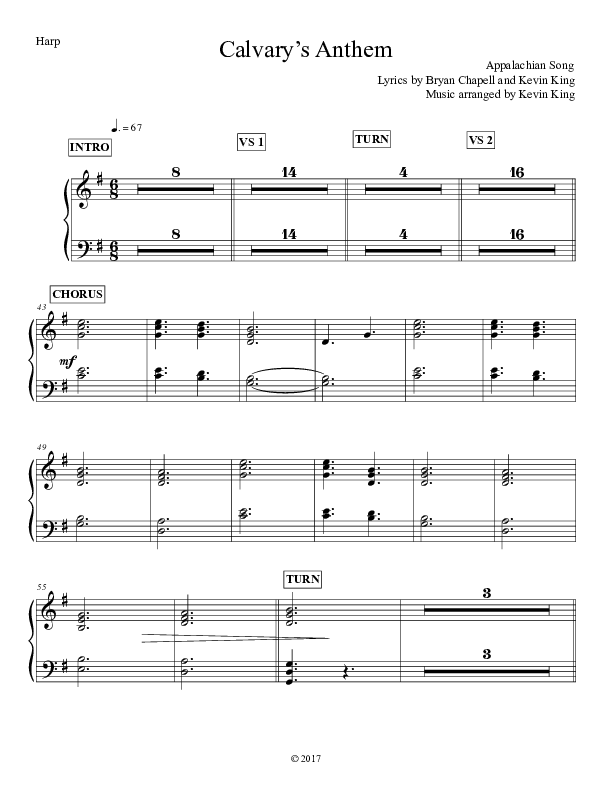 Calvary's Anthem Harp (Grace Worship)