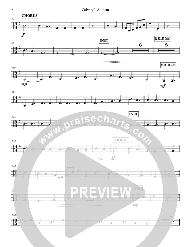 Calvary's Anthem Viola (Grace Worship)